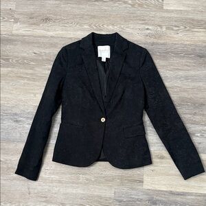 Forever 21 Black Textured Blazer